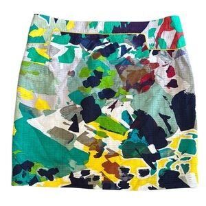 Rachel Roy Vibrant Multicolor Printed Mini Skirt, Size 8